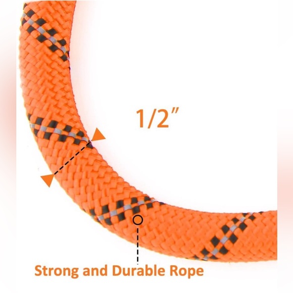 VetFits Dog Lease 4ft Blue Strong Heavy Duty Reflective Rope Padded Loop Handle - Picture 10 of 14